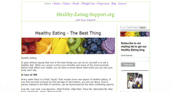 Desktop Screenshot of healthy-eating-support.org